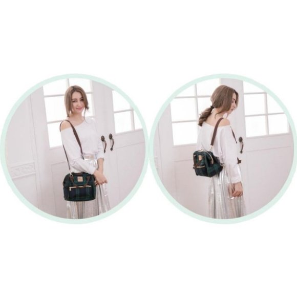 Waterproof Convertible Handbag Backpack Crossbody Multifunctional Triple Use - Picture 8 of 16